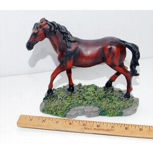Majestic Stallion 9" Figurine Western Cabin Decor Horse Collectors